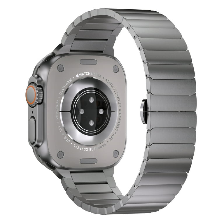 Link Bracelet for Apple Watch Ultra 2/1 49mm Metal Band - Titanium