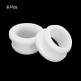 thumbnail image 3 of Uxcell 6Pcs Snap Rubber Grommet Plug Mount Dia 25mm ID 20mm Seal Anti-Scratch Electrical Box Cable Pipe White, 3 of 6