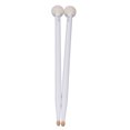 thumbnail image 3 of Accessoire de Maillets de Tambour, Poignée en Feutre Érable Ensemble de Maillet de Tambour Portable 2 Pcs pour Performance Blanc, 3 of 8