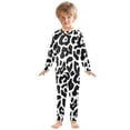 thumbnail image 3 of Leopard Pattern Pattern Cotton Pajamas 2 Piece Set Sleepwear Soft and Comfortable Homewear Nightwear, 3 of 7