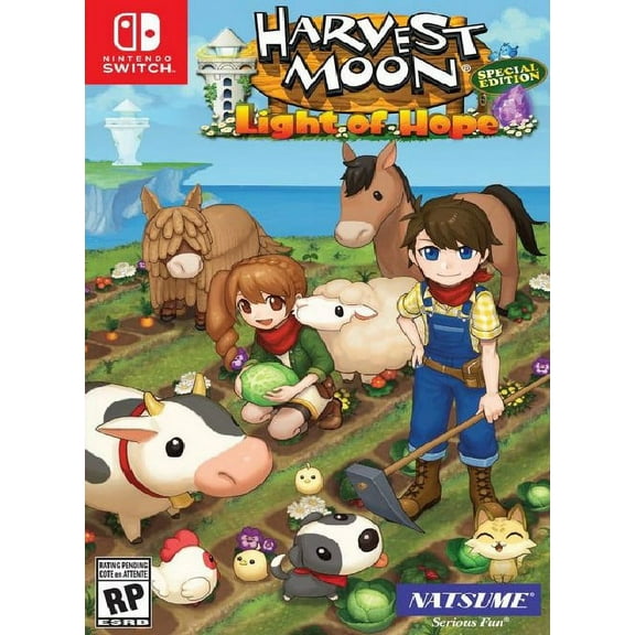 Restored Harvest Moon: Light of Hope Special Ed. (Nintendo Switch, 2018) RPG Game (Refurbished)