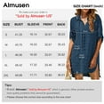 thumbnail image 6 of Almusen Swimsuit Cover up for Women Beach Dress Bikini Coverup Shirt Darkblue, Female, 6 of 6
