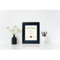 thumbnail image 4 of ELSKER&HOME Certificate Frames 8.5 x 11 Black, Fits Diploma 8.5 x 11 with Mat or 11x14 without Mat,4 Pack, Document Degree Picture Frame with Glass for Tabletop or Wall Display, 4 of 7