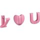 thumbnail image 1 of Tredelat set med brevvikande dold klädkrok vägghängd (rosa), barnvägghängd klädkrok, scarfhängande klädkrok, plånbok, nyckel, hatt,, 1 of 5