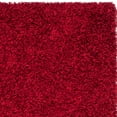 thumbnail image 5 of SAFAVIEH Clyde Solid Plush Polyester Shag Area Rug, Red, 4' x 6', 5 of 6