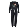 thumbnail image 4 of ChaoHeng Women's 2 Piece Lounge Sets Outfits Long Sleeve Pullover Oversized for 2024 Christmas Fashion Casual(Black,S), 4 of 4