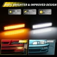 thumbnail image 6 of 2PCS Smoked Lens Front Bumper Parking Light Turn Signal Light Turn Warning Light DRL Light Daytime Running Light With Amber/White LED For 1990 1991 Acura Integra, 6 of 8