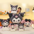 thumbnail image 4 of 40CM Cute Sanrio Plushie Doll Cartoon Kuromi Stuffed Plush Doll Melody Plush Toys Pillow Room Decoration Children Birthday Gifts, 4 of 5