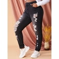 thumbnail image 1 of Jeans Talla Extra Rasgados Cintura Alta Rosegal  Vaqueros de talla grande, 1 of 5