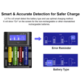 thumbnail image 3 of Lithium Battery Repair Smart Charger+4PCS 1.5V AA 4300 2700mAh Rechargeable Constant Voltage Output & Linear Discharge, 3 of 7