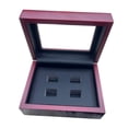 thumbnail image 2 of Vitrina para anillos de , organizador de anillos para colección, caja de almacenamiento, estuche de almacenamiento, soporte de exhibición de 4 hoyos, 2 of 8