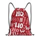 thumbnail image 1 of Fotbe Ho Pattern Funny Christmas Bolsa Mochila con Cordón Estampada, Bolsa de Gimnasio Deportiva, Bolsa Cinch, Bolsa con Cordón para Hombres y Mujeres-Medium, 1 of 6