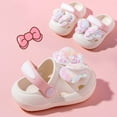 thumbnail image 7 of Hjtefg Girls' Cartoon Sandals, Toddler Cute Openwork Footwear, Lightweight Breathable Shoes for Kids, Openwork Toddler Footwear,Color: White Size: 3.5-4 Years, 7 of 7