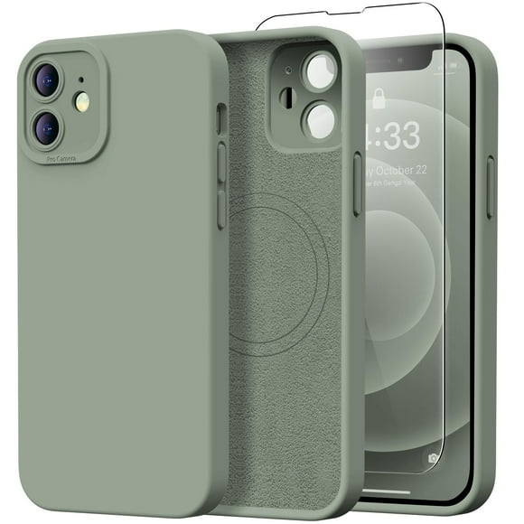 Funda de teléfono diseñada por Kiresen para iPhone 12 Mini con protector de pantalla