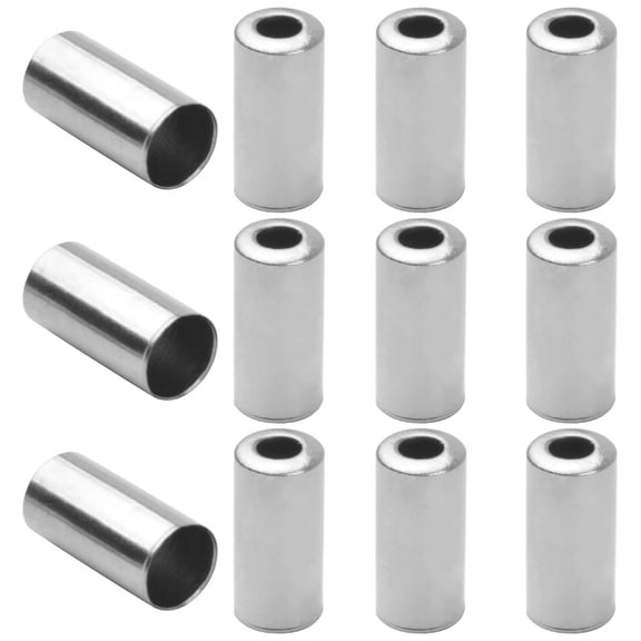 Pack of 100 Bike Brake Cable Housing Ferrule End Caps (5mm)，Silver