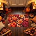 thumbnail image 3 of syligr Maple Leave Fall Rugs for Outdoor Front Door, Halloween Doormat for Indoor Entryway Kitchen, Autumn Harvest Welcome Floor Mat for Home, Thanksgiving Non-Slip Mat, 16x24 Inch, 3 of 5