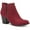 New Wine MC, variant on Style & Co. Womens Masrinaa Microsuede Ankle Booties