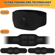 Kepeak Abs Stimulator Muscle Training Fitness Workout Equipment Ab Core Toner Belt for Abdominal/Arm/Leg Full Set Fit 23''-60'' man and woman