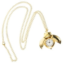 BESTOYARD 1Pcs Cute Pocket Watch Pendant Vintage Style Golden Alloy Time Display Necklace for Women