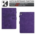 thumbnail image 5 of Case for iPad mini 6th Gen 8.3" 2021/iPad mini 7th Gen (A17 Pro) 2024 8.3", Embossed PU Leather Folio Stand Cover Drop Protective with Auto Wake/Sleep & Card Slots & Pen Holder - Purple, 5 of 5