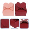thumbnail image 3 of 50pcs Heart Square Wedding Gift Box Exquisite Biscuits Box Paper Candy Boxes, 3 of 7