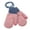 Pink, variant on Knitted Gloves Toddler Children Mittens with String Cartoon Fleece Lined Glove