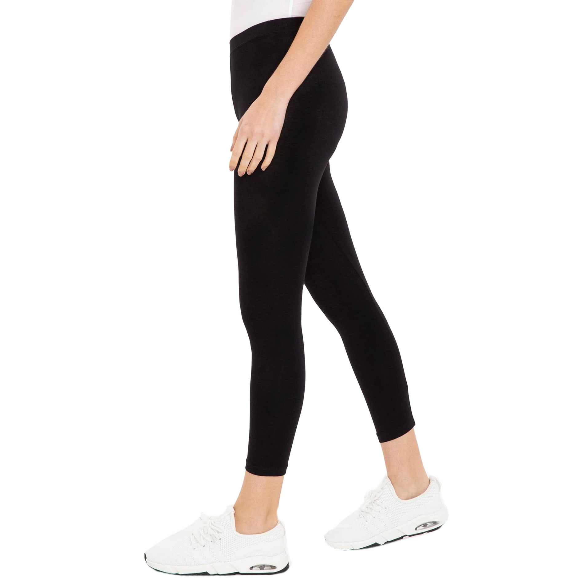 ladies black leggings size 16