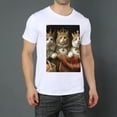 thumbnail image 2 of Summer Oversize CatSweatshirt Soft Large T Shirts For Women Loose Brown, 2 of 5