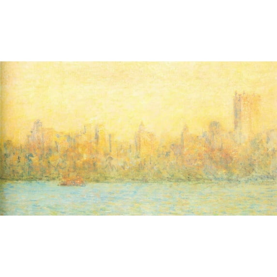 "October Haze, Manhattan-Hassam - CANVAS OR FINE PRINT WALL ART"