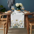 thumbnail image 2 of Eucalyptus Leaves Table Runner - 120 Inch Long, Kitchen Dining Table Runner Dresser Scarves, Farmhouse Pastoral Flowers Plants Farmhouse Decor for Coffee Tables Wedding Party Banquet, 2 of 8