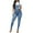 Navy, variant on Lindreshi Leggings for Women Clearance Women Casual Pocket Jean Leggings Hole Splice Trouser Rompers Pant Bib Pants