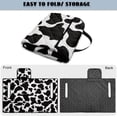 thumbnail image 5 of COEQINE Golf Cart Seat Protector with Fold Design & Carry Handle, Quilted Universal Fit 51.2x30.3 Inch for EZGO/Yamaha/Club Car 2-Seaters, 4-Pocket Storage, Cute Black Cow Print, 5 of 8