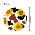 thumbnail image 3 of Disketp Sunflower Cow Small Mouse Pad 7.9x7.9 Inches,Washable Round Mousepad For Office Laptop Computer,Non-Slip Rubber Base Mouse Pads For Wireless Mouse, 3 of 9