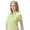 Lettuce, variant on Monterey Club Women's Leopard Emboss Texture Golf Polo Shirt #2429