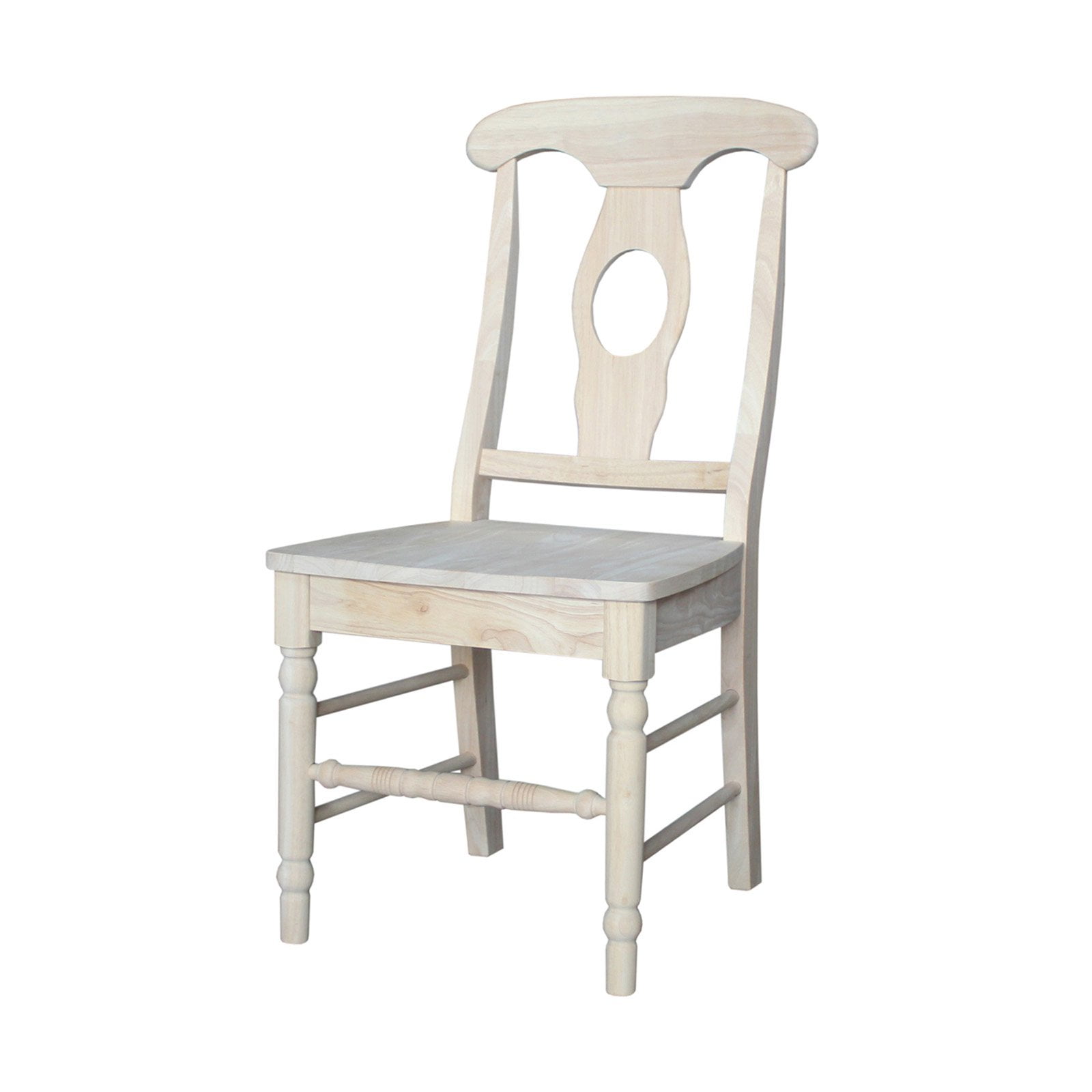 International Concepts Empire Chair with Solid Wood Seat