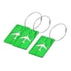 thumbnail image 1 of Equipaje Etiquetas, 7,5x4,5cm Aluminio Identificador Tarjetero Etiqueta para Viajes, Verde Paquetes de 3, 1 of 6