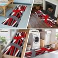 thumbnail image 5 of Runner Rugs 2x6 Ft, Red Black Geometric Non Slip Area Rugs for Kitchen Bedroom Entryway, Modern Art Abstract Grey Line Washable Carpet Runner Rug Floor Mats for Bedroom Home Decor, 5 of 8