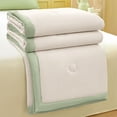 thumbnail image 4 of Btomtd Soft Soy Fiber Cooling Blanket, Breathable Summer Quilt for Bedroom & Dorm, Machine Washable Lightweight Comforter, 39" x 59" (Beige), 4 of 5