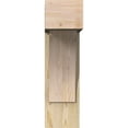 thumbnail image 2 of Ekena Millwork 8"W x 20"D x 28"H Thorton Block Rough Sawn Bracket w/ Offset Brace, Douglas Fir, 2 of 25