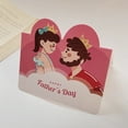 thumbnail image 4 of 100 Pcs Foldable Father's Day Heart Greeting Cards Happy Father's Day Cards Flower Shop Cards, 4 of 5
