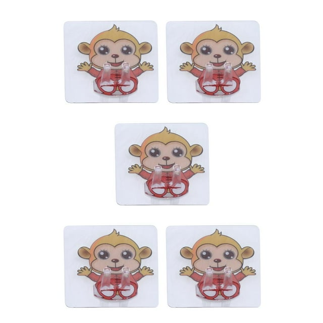 bedienty Wall Mounted Toothbrushes Holder Waterproof Brush Hanger Toothpaste Shaver Storage Bracket Space Saving Bathroom Type 4 5Set