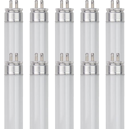 Diodesy- Pack of 10 F8T5/DL T5 Linear Fluorescent Light Bulb, Under Cabinet Light Bulbs, Daylight 6500K, 8W, Fluorescent Lamp, G5 Mini Bi Pin Base, ROHS Compliant, High Performance Straight Tube