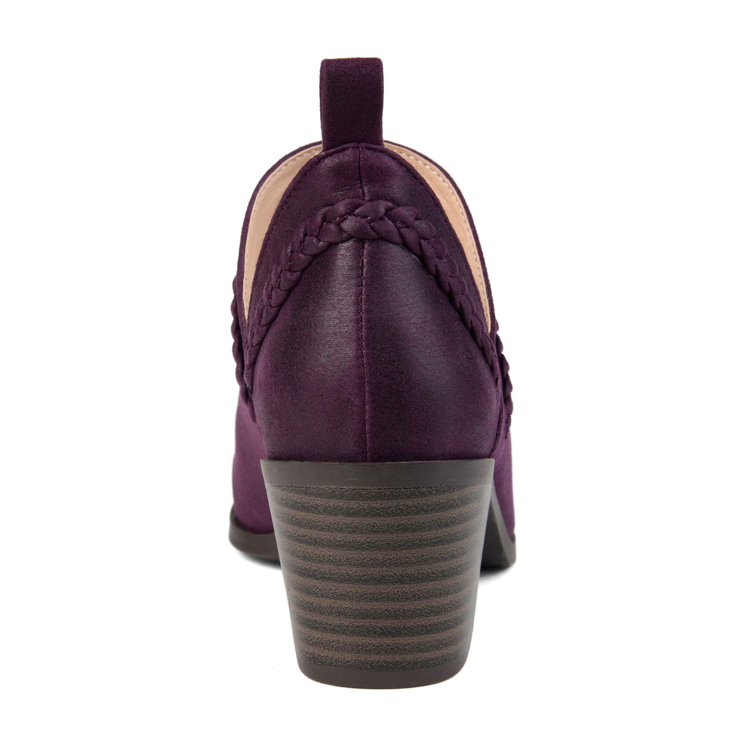 Journee Womens Sophie Pull On Stacked Heel Booties