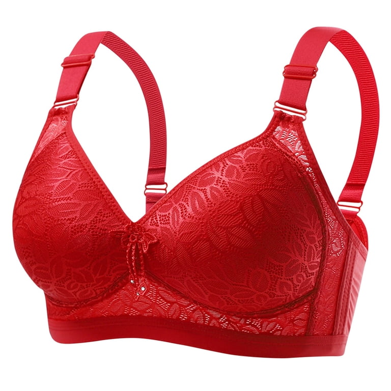 Zpanxa Bras for Women Embroidered Glossy Comfortable Breathable