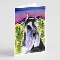 Schnauzer Greeting Cards and Envelopes Pack of 8