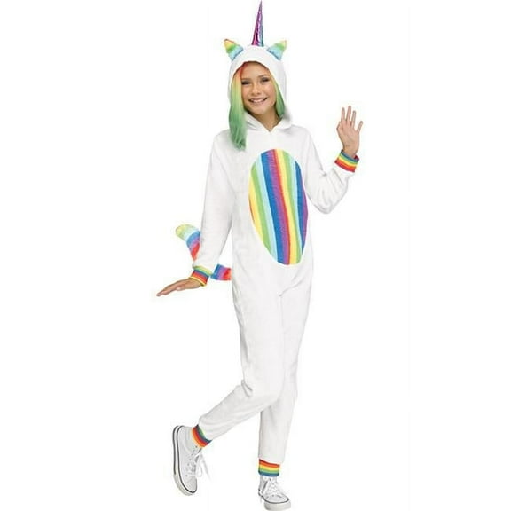 Rainbow Unicorn Child Costume, Large 12-14