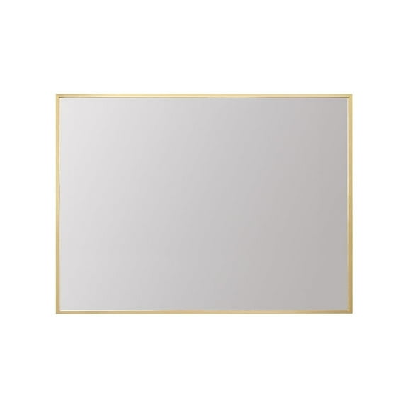Elegant Decor Aluminum Frame Rectangle Mirror 27x36 In Gold