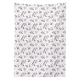 thumbnail image 3 of Ambesonne Almond Blossom Tablecloth Rectangular Table Cover, Flower Pattern Leaf, 52"x70", Olive Green, 3 of 4