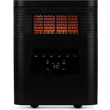 Briza Infrared Space Heater, Electric Portable Indoor Heater, Timer, 1500W