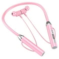 thumbnail image 2 of Wireless Bluetooth Headset - Bluetooth 5.2, 7-Hour Playback, Ergonomic Neck Design - Sports Earbuds with Long Battery - Pink, 2 of 4